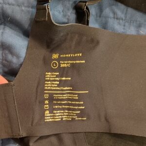 HoneyLove Bra, Size Large 38B/C Black With Mesh Detail, Excellent Condition